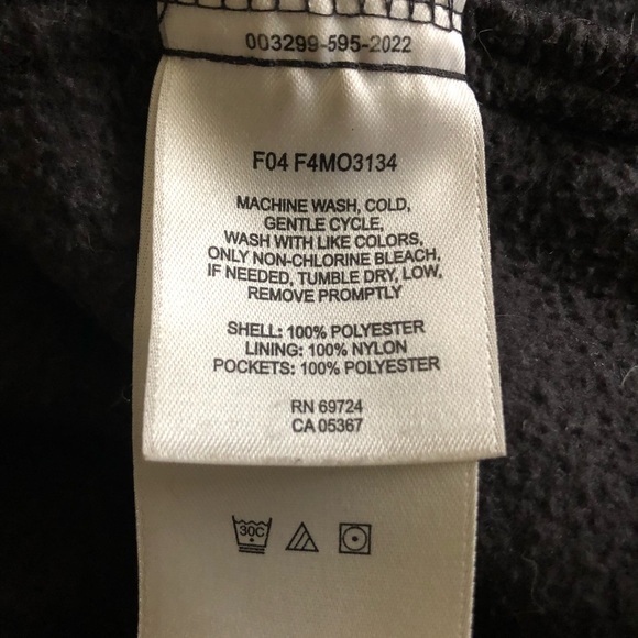 {Columbia} Dark Gray Fleece Jacket with Stripe - Picture 7 of 7